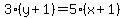 3%28y%2B1%29=5%28x%2B1%29