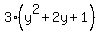 3%28y%5E2%2B2y%2B1%29