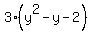 3%28y%5E2-y-2%29