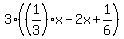 3%2A%28%281%2F3%29x-2x%2B1%2F6%29
