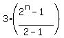 3%2A%28%282%5En-1%29%2F%282-1%29%29