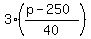 3%2A%28%28p-250%29%2F40%29