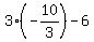 3%2A%28-10%2F3%29+-+6