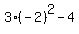 3%2A%28-2%29%5E2-4