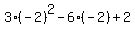 3%2A%28-2%29%5E2-6%2A%28-2%29%2B2