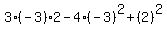 3%2A%28-3%29%2A2-4%2A%28-3%29%5E2%2B%282%29%5E2