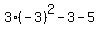 3%2A%28-3%29%5E2-3-5