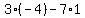3%2A%28-4%29-7%2A1