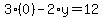 3%2A%280%29-2%2Ay=12