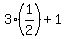 3%2A%281%2F2%29+%2B+1
