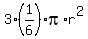 3%2A%281%2F6%29%2Api%2Ar%5E2