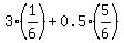 3%2A%281%2F6%29+%2B+0.5%2A%285%2F6%29
