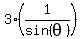 3%2A%281%2Fsin%28theta%29%29