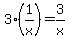 3%2A%281%2Fx%29=3%2Fx
