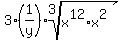 3%2A%281%2Fy%29%2Aroot%283%2Cx%5E12%2Ax%5E2%29
