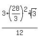 3%2A%2828%2F3%29%5E2%2Asqrt%283%29%2F12
