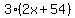 3%2A%282x%2B54%29