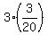 3%2A%283%2F20%29