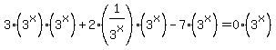 3%2A%283%5Ex%29%283%5Ex%29%2B2%2A%281%2F3%5Ex%29%283%5Ex%29-7%283%5Ex%29=0%283%5Ex%29