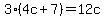 3%2A%284c%2B7%29=12c