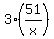 3%2A%2851%2Fx%29