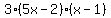 3%2A%285x+-+2%29%2A%28x+-+1%29