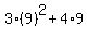3%2A%289%29%5E2%2B4%2A9