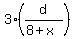 3%2A%28d%2F%288%2Bx%29%29