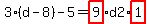 3%2A%28d-8%29-5=highlight_red%28+9+%29%2Ad2%2Ahighlight_red%28+1+%29