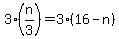 3%2A%28n%2F3%29+=+3%2A%2816+-+n%29