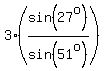 3%2A%28sin%2827%5Eo%29%2Fsin%2851%5Eo%29%29