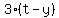 3%2A%28t-y%29