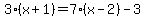 3%2A%28x%2B1%29=7%2A%28x-2%29-3