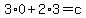 3%2A0%2B2%2A3=c