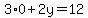 3%2A0%2B2y=12