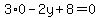 3%2A0-2y%2B8=0