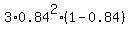 3%2A0.84%5E2%2A%281-0.84%29
