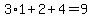 3%2A1%2B2%2B4=9