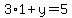 3%2A1%2By=5