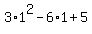 3%2A1%5E2+-+6%2A1+%2B+5