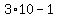 3%2A10+-++1