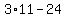 3%2A11+-+24
