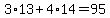 3%2A13%2B4%2A14=95