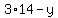 3%2A14-y