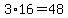 3%2A16+=+48