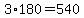 3%2A180=540