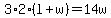 3%2A2%28l%2Bw%29=14w