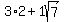 3%2A2%2B1sqrt%287%29