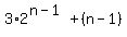 3%2A2%5E%28n-1%29%2B%28n-1%29