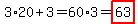 3%2A20%2B3=60%2A3=highlight%2863%29